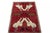 Hand-Knotted Gabbeh Nomad Rug with Animal Motifs & Expressive Red For Sale - Image 4 of 11