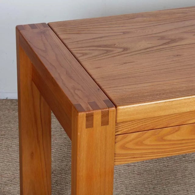 Elm Desk fom Maison Regain, 1980s, in Good conditions. Designed 1980 to 1989 I have official proof of authenticity such as...