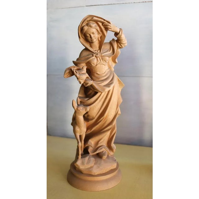 The Four Seasons Figurines in Maple Wood, Set of 4 For Sale - Image 10 of 12