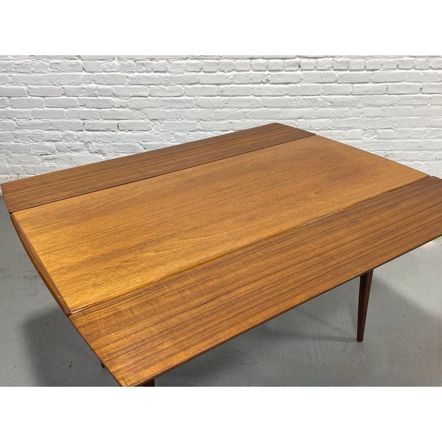 Mid Century Modern Danish Convertible Coffee Table - Desk - Dining Table – Vintage Space Saving Furniture, C. 1960's For Sale - Image 9 of 12