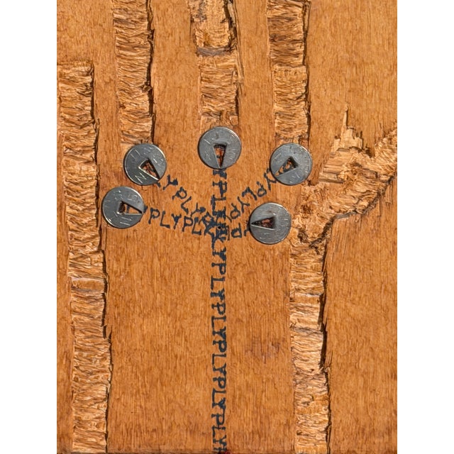 Rolando Mignani, Plywood Poem, 1974, Wood For Sale - Image 3 of 6