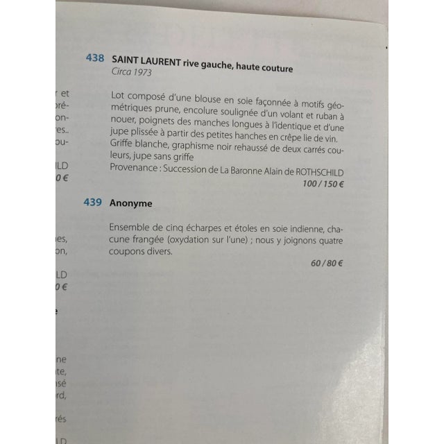 Paris Haute Couture Auction Catalog 2017 Published by Gros & Delettrez For Sale - Image 12 of 13