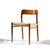 Niels Moller Model 75 Mid Century Danish Teak and Cane Dining Chairs - Set of 4 For Sale In Chicago - Image 6 of 9