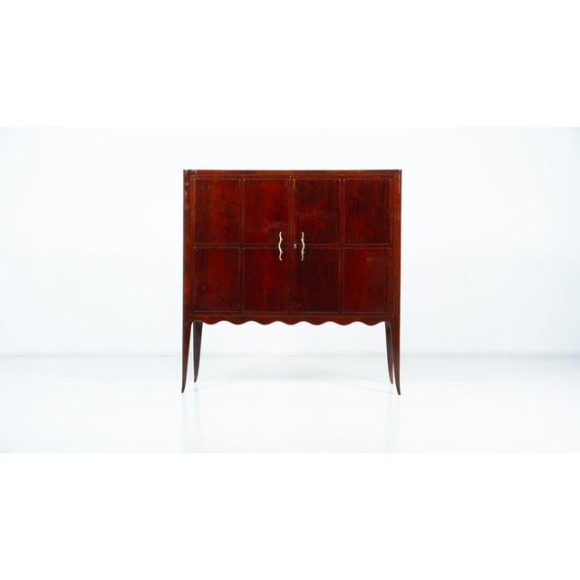 Mid-Century Cabinet in the style of Paolo Buffa, Italy 1950s Wear consistent with age and use.