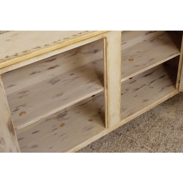 Habersham Crackle Paint 2 Door Cabinet For Sale In Philadelphia - Image 6 of 18