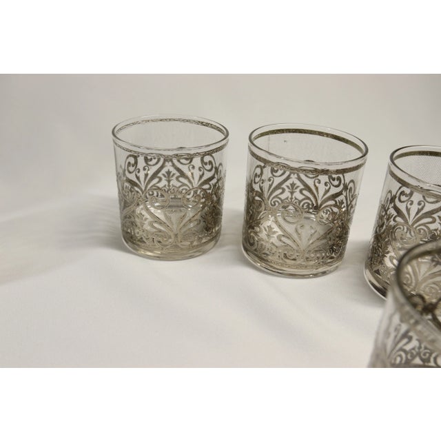 Mid-Century Modern Vintage Mid-Century Cocktail/ Martini Set With Silver Overlay- 8 Pieces For Sale - Image 3 of 6
