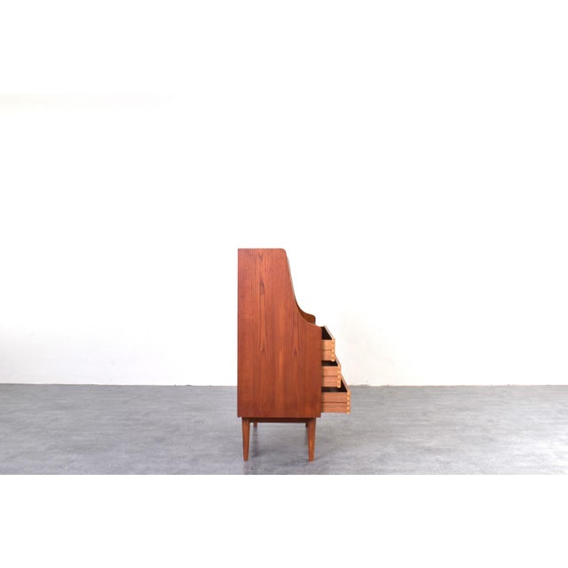 Mid-Century Modern Danish Teak Secretaire by Gunnar Nielsen for Tibergaard, 1960s For Sale - Image 9 of 18