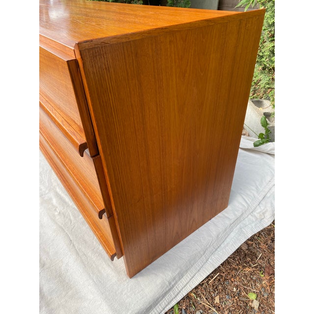 Mid-Century Modern Danish Teak 6-Drawer Dresser / Credenza For Sale - Image 4 of 11