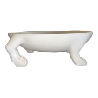 Made Goods Large Roman Bowl White For Sale
