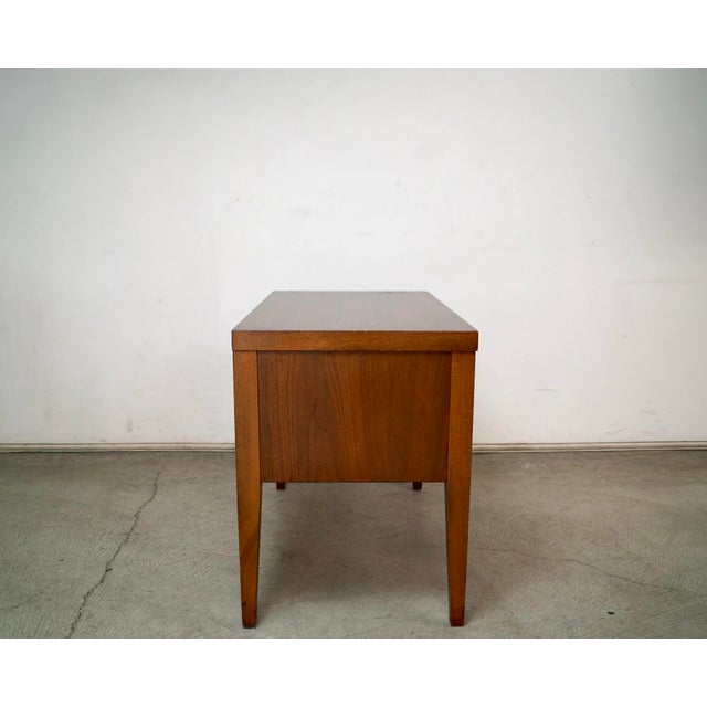 1960s 1960’s Mid-Century Modern Walnut & Rosewood Tuxedo Nightstand For Sale - Image 5 of 12