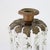Pair Of Antique Bronze, Marble & Crystal Single Candle Candelabras C1890 Measures - 10 1/2" x 4 1/2" x 4 1/2" An antique...