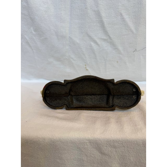 1990s White Cast Iron Scotty Dog Business Card Holder For Sale - Image 9 of 11