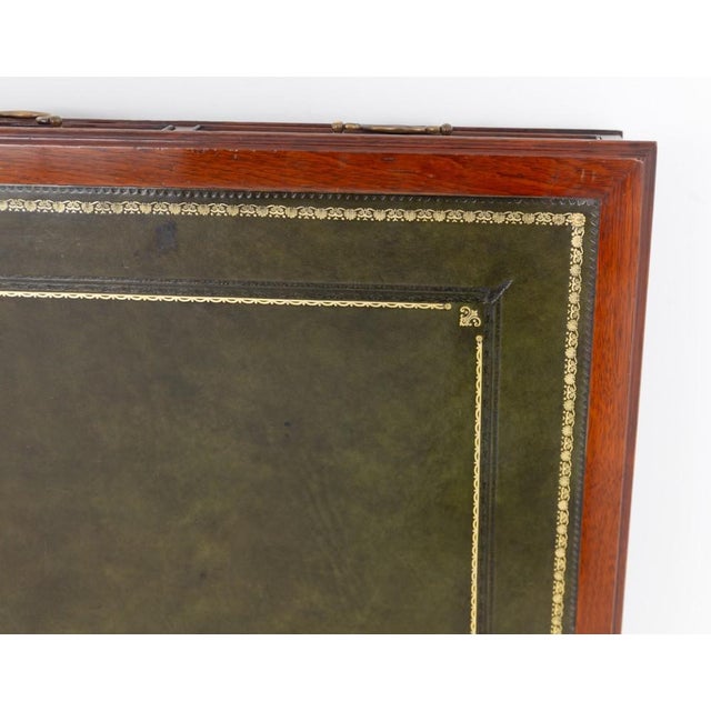 Georgian Revival Mahogany Partner's Desk, 1920s For Sale - Image 4 of 5