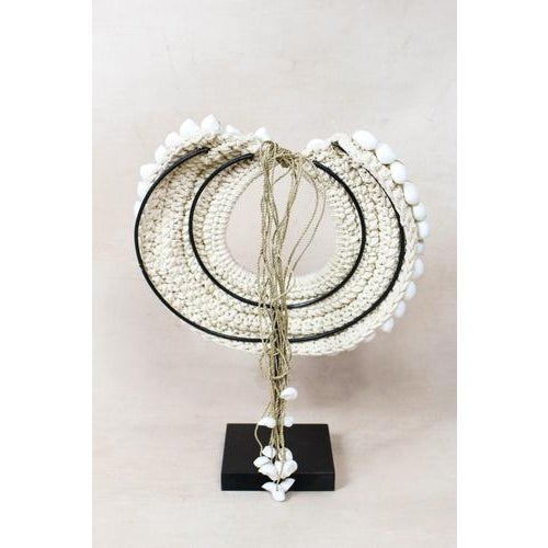 Handmade White Shell Necklace For Sale - Image 3 of 5