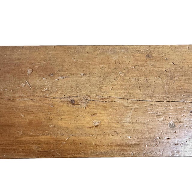 Vintage Elm Altar Console Table For Sale - Image 4 of 5