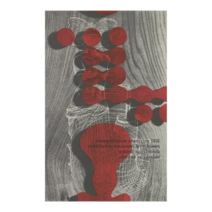 1956 Artist Unknown 'Internationale Sezession 1956' Contemporary Red,Gray Offset Lithograph