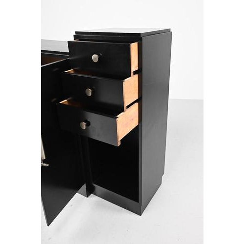 Art Deco Cabinet with Nickel Plated Handles For Sale - Image 5 of 13