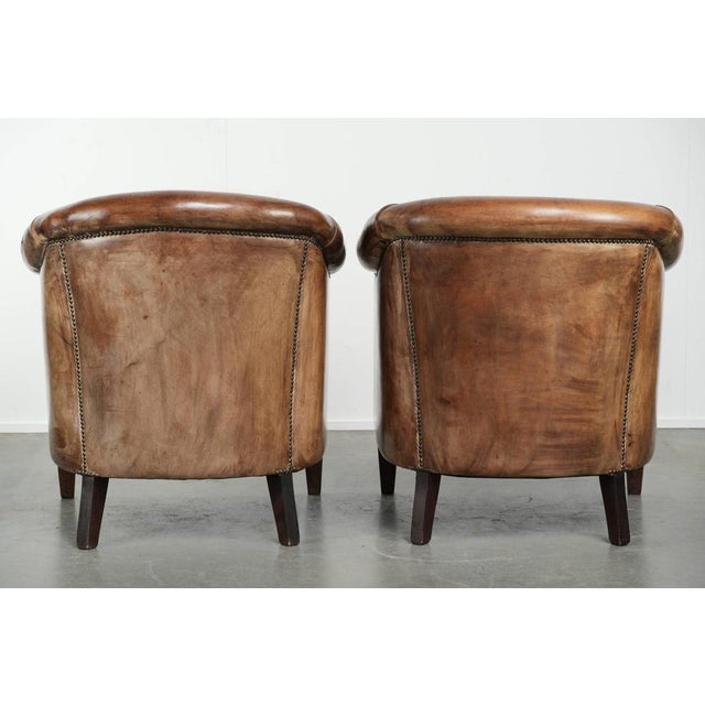 Vintage Sheepskin Club Armchairs, Set of 2 For Sale - Image 3 of 15