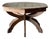 Curved Hexagon Oak & Tile Dining Table Germany 1960s For Sale