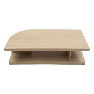 Bernhardt Mid Century Style Modulum Light Wood Finish Coffee Table For Sale