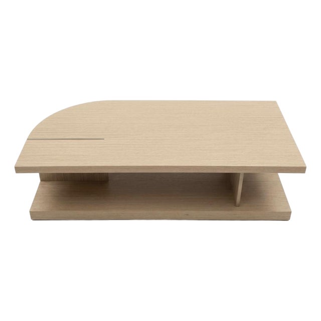 Bernhardt Mid Century Style Modulum Light Wood Finish Coffee Table For Sale