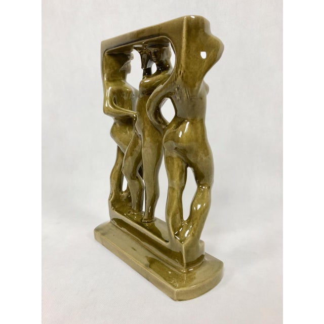 1970s Figurine of Three Graces in the Bathhouse by Zdeněk Frank for Johoker Bechyně, 1970 For Sale - Image 5 of 13