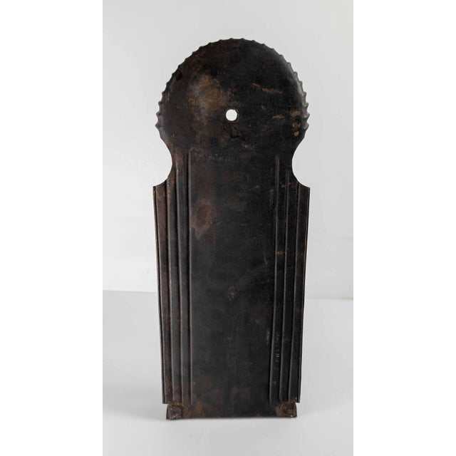 19th or 20th Century Primitive Colonial Tin Mirror Back Candle Wall Sconce For Sale In New York - Image 6 of 10