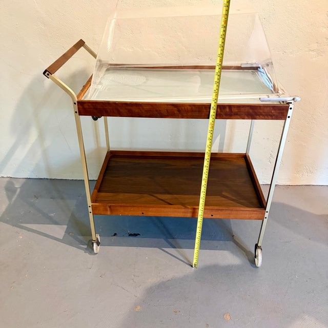 Vintage Mid-Century Salton Hotray Rolling Warming Serving Bar Cart For Sale - Image 12 of 12