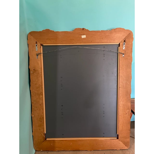 Extremely Large Vintage Italian Hand-Carved Faux Bois Rope & Knot Mirror, Circa 1980s For Sale - Image 11 of 11