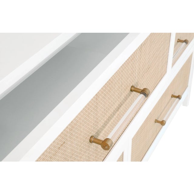 Holland Rattan 6-Drawer Double Dresser For Sale - Image 4 of 6