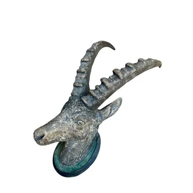 Mid 19th Century Black Forest Steinbock Wood Carving For Sale - Image 4 of 7
