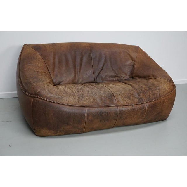 Vintage Dutch Leather Ringo Sofa from Gerard van den Berg, 1970s For Sale - Image 11 of 18