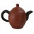 Teavana Chinese Yixing Zisha Clay Teapot Handmade Plum Blossom Red Brown Black 7.75” For Sale - Image 9 of 13