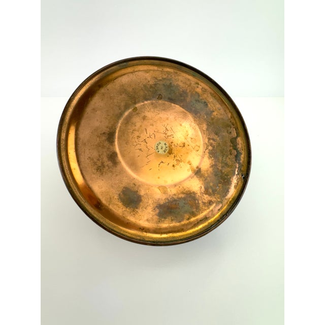 Antique Copper Tea Kettle With Blue & White Porcelain Handle and Finial For Sale - Image 10 of 10