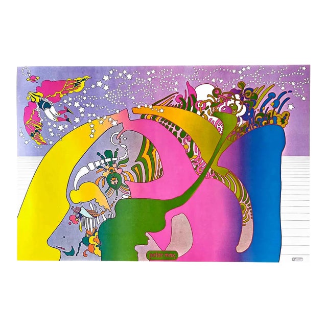 1970 Peter Max Pop Art Poster 17 Nutriment Number 2 For Sale