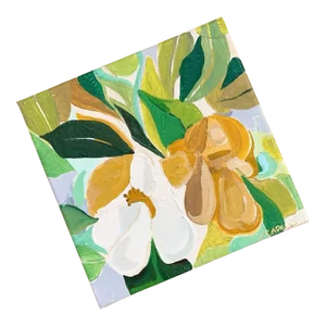 “Magnolia Acrylic Original Art, Part 2” by Victoria C.