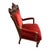 A pair of antique Eastlake accent chairs boasts intricate carvings and is crafted from solid walnut and mahogany. The...