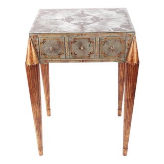 Venetian Art Deco Mirrored Side Table, 1930s For Sale