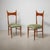 Brown Italian Side Chairs in Exotic Wood, 1950s, Set of 2 For Sale - Image 8 of 12