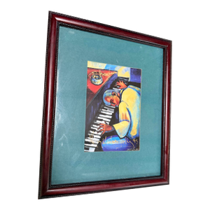 1960s Margaret Slade Kelley "Playing for Tips" New Orleans Print Signed