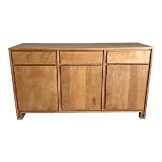 Mid Century Modern Blonde Credenza by Conant Ball For Sale