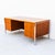 Mid-Century Modern Vintage 1960s Mid Century Modern Teak & Chrome Executive Desk After Florence Knoll For Sale - Image 3 of 14