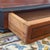 Mid 20th Century Vintage Mahogany Tabletop Vanity Mirror With Drawer - Carved Wood Dressing Mirror For Sale - Image 5 of 9