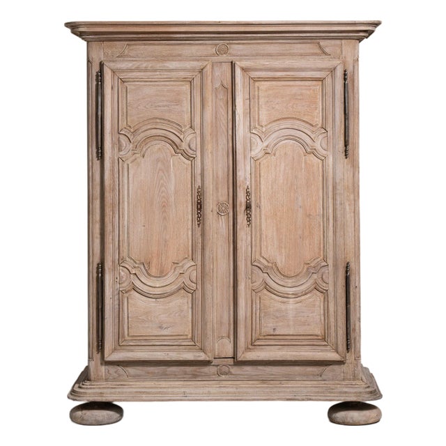 Louis XIV Oak Armoire, Baroque Style, France, Circa 1820 For Sale