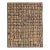 Modern Moroccan Style Brown Handmade Geometric Boho Pattern Wool Rug For Sale
