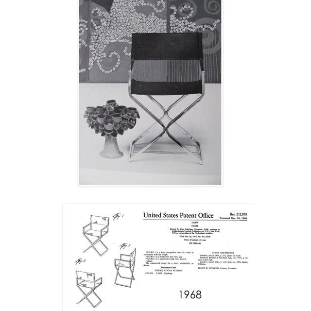 Pair of Vintage Chrome and Naugahyde Director's Chairs by Robert Kjer Jakobsen For Sale - Image 18 of 18
