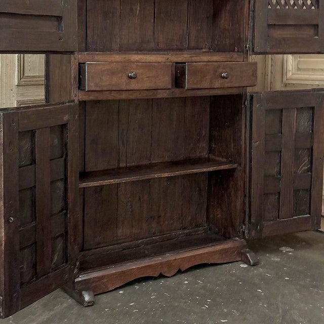 18th Century Spanish Rustic Walnut Cabinet ~ Cupboard For Sale - Image 17 of 18