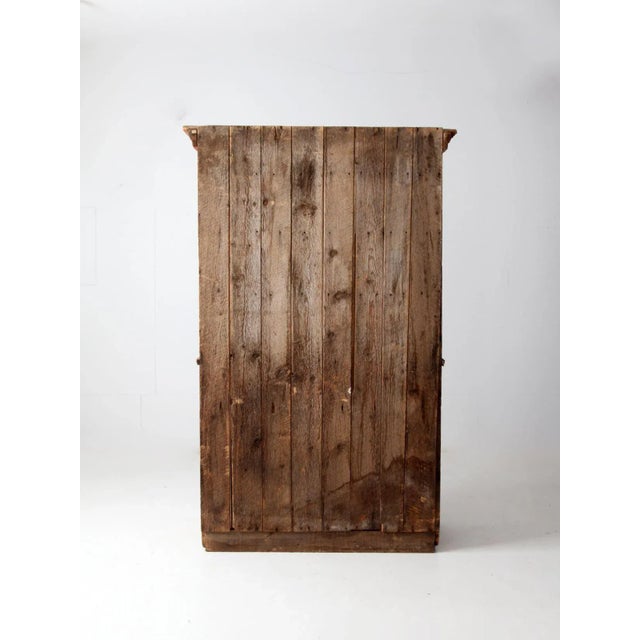 Brown Antique Farmhouse Hutch For Sale - Image 8 of 11