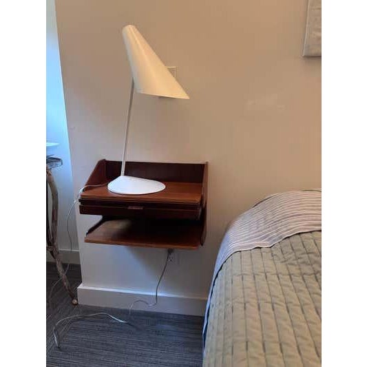 Danish Teak Nightstands in Hans J. Wegner Style, Mid-Century 1958, Pair For Sale - Image 12 of 17