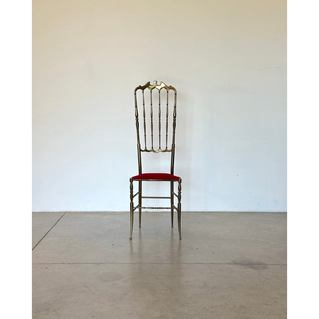 Mid-Century Modern Vintage Brass Chair, 1950s For Sale - Image 3 of 13